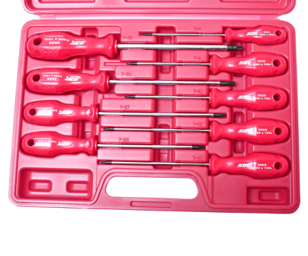 Набор отверток TORX JTC 3925 (T8Нх100 мм-Т40Hх150 мм, 9 предметов)