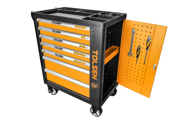 Инструментальная тележка с набором инструментов "ATHLETE" 189 ПРЕДМЕТОВ TOLSEN TT85412