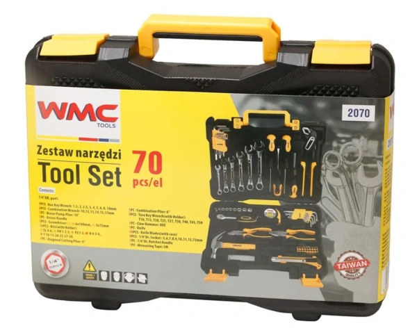 Набор инструментов, 70пр. 1/4''