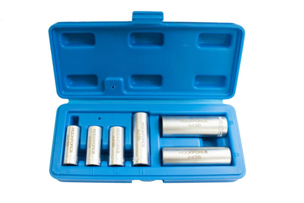 Набор головок разрезных 3/8'', 1/2'', 6пр.(10,11,12,13,14,17,19мм),в кейсе