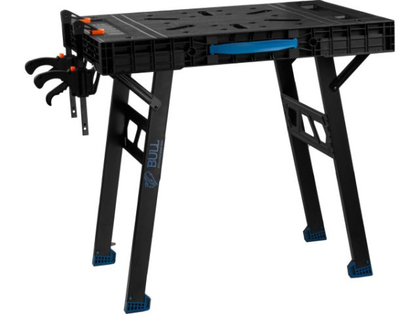 Верстак складной BULL WB 4585 в кор. 455 кг, 852x608x790 мм, переносной, 2 струбцины