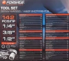 Набор инструментов 142 пр.1/4''3/8''1/2''(6-гр.)(4-32мм)