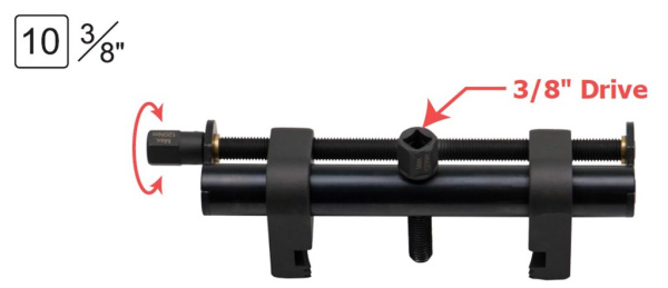 Съемник шкивов поликлиновых ремней 3/8''(45-165мм)