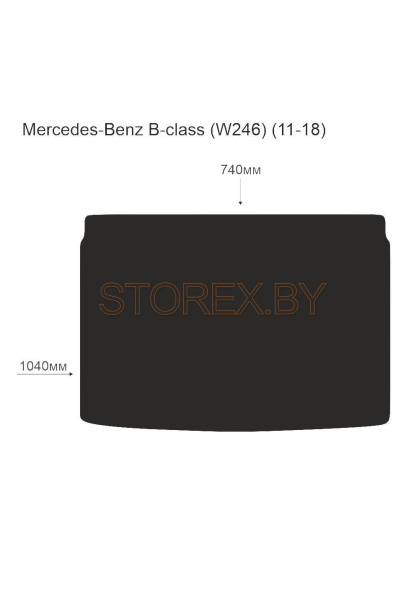 Mercedes-Benz B-class (W246) (11-18) Багажник copy