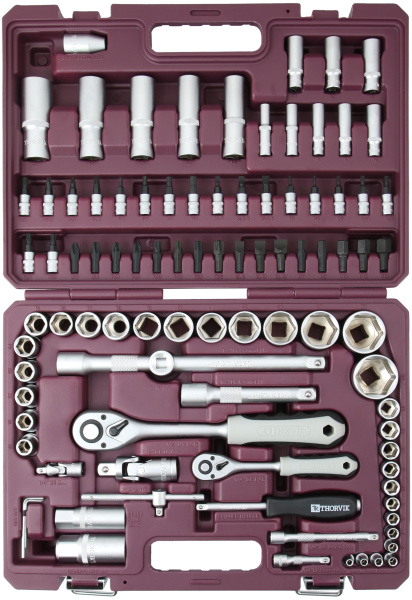 Набор инструмента универсальный Thorvik TS094 (1/4", 1/2"DR, 94 предмета)