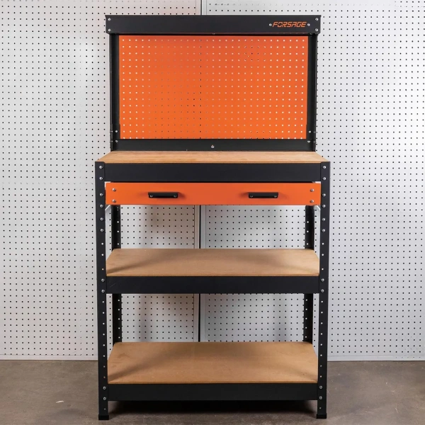 Верстак металлический 800х400х1400мм с одной выдвижной полкой ,пр-во Беларусь