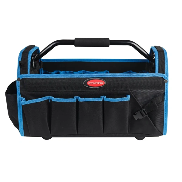 Сумка для инструментов открытого типа (500х250х320мм, 31 карман, каркас из легких металлов и ручка с паралоновой накладкой+ремень''через плечо'')