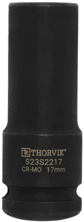 Головка торцевая ударная глубокая 12-гранная Thorvik S23S2221 (1/2"DR, 21 мм)