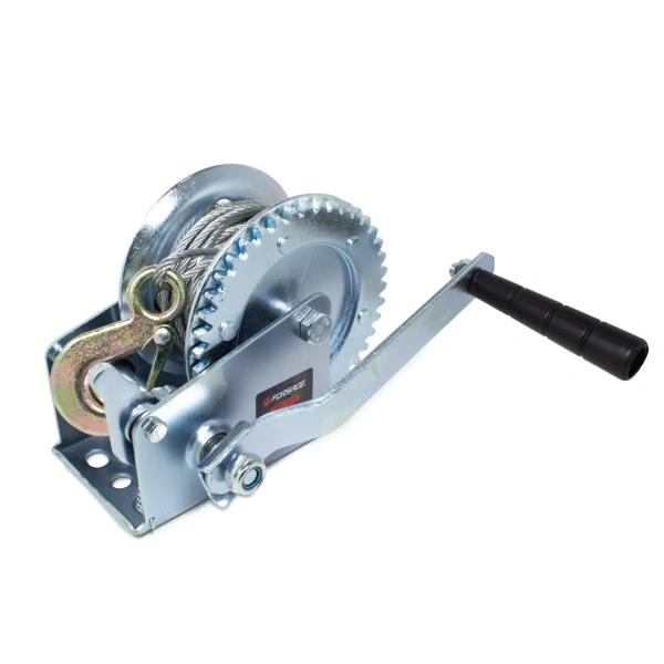 Лебедка ручная барабанная, 450кг(стальной трос, диаметр троса-4.5мм, длина троса-10м ) Лебедка ручная барабанная, 450кг(стальной трос, диаметр троса-4.5мм, длина троса-10м )