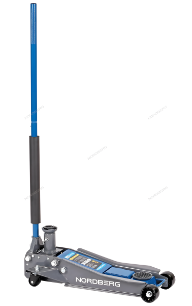 Домкрат подкатной с изменяемой высотой подхвата и регулируемой проставкой 2 / 3 т NORDBERG N32025