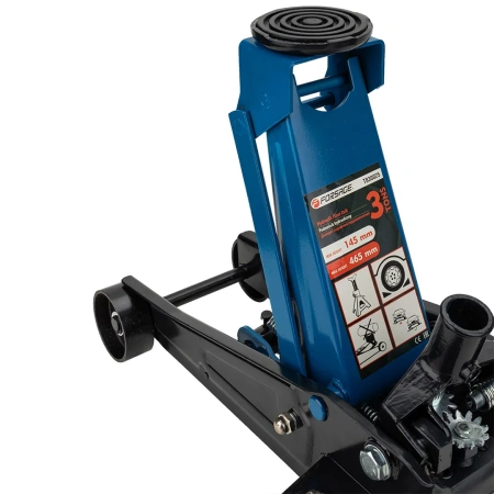 Домкрат подкатной гидравлический 3 т (h min 145мм, h max 465мм)c резиновой накладкой