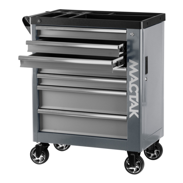 Тележка инструментальная НОВА МАСТАК 521-07580G (7 выдвижных ящиков, серая)