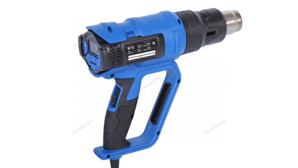 Фен с ЖК-экраном NORDBERG NE720 (6 насадок, в кейсе, 50-650 °С, 2000 Вт)