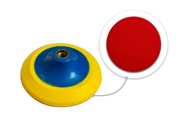 Тарелка опорная с Velcro фиксацией для УШМ (150мм, М14)