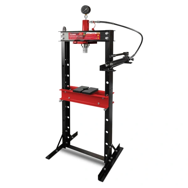 Пресс гидравлический напольный 20т (рабочая высота: 0-1010мм, рабочая ширина: 490мм, ход штока: 175мм)
