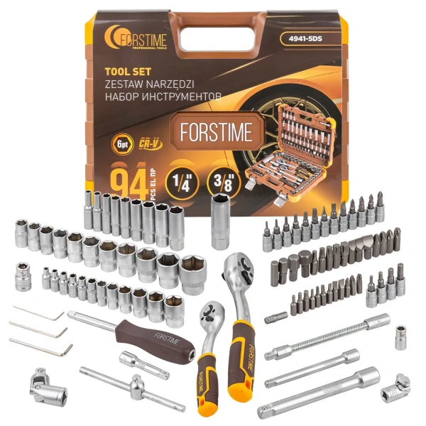 Набор инструментов 94 пр. 1/4''3/8''(6гр)(4-22мм)