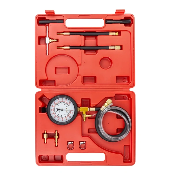 Тестер давления топлива в комплекте с адаптерами переходниками