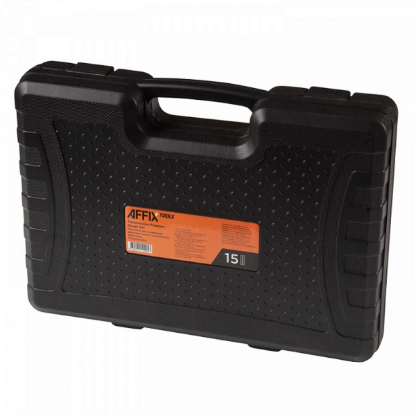 Манометр AFFIX AF12020023C для измерения давления масла, 2 манометра 7 и 35 бар, комплект адаптеров