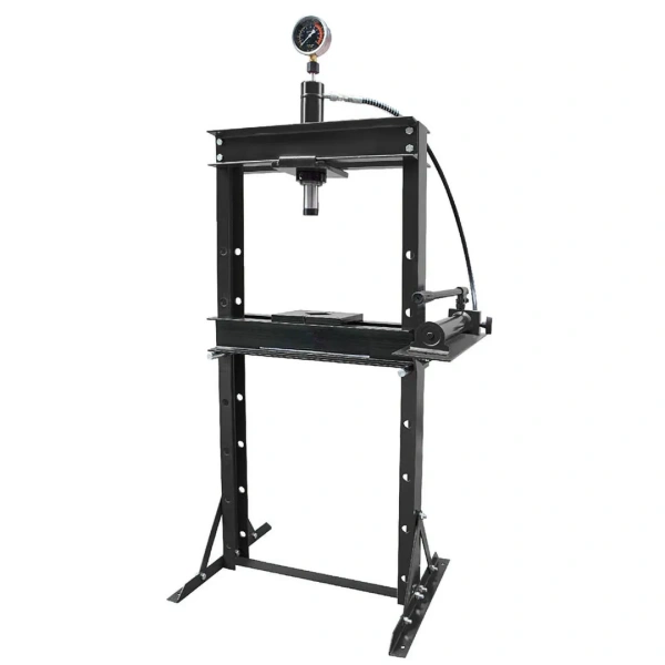 Пресс гидравлический с манометром напольный 12т, (раб. высота: 0-900мм, раб. ширина: 475мм, раб. стол:180х475мм, ход штока:175мм)