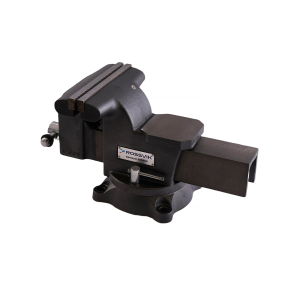 Тиски слесарные ROSSVIK SVD200 (200 мм, поворотные, с наковальней)