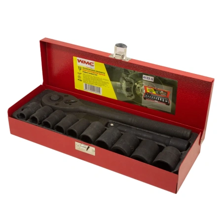 Набор инструментов ударных 12пр. 1/2''(6гр.)(10-24мм)