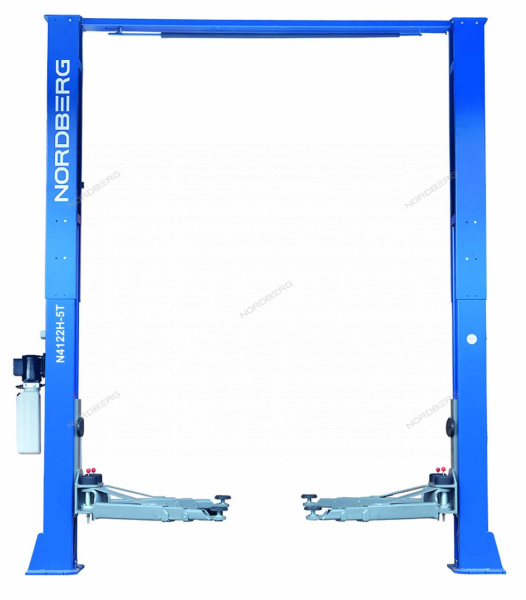 Подъемник 380V двухстоечный 5т с верхней синхронизацией синий NORDBERG N4122H1M-5B