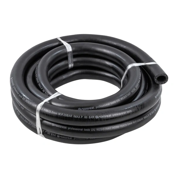 Шланг резиновый армированый бензо-маслостойкий 16х25.5ммх5м(повышенная гибкость и сопротивление к излому,раб.давл. 20bar,max60bar,-30C°+70C°,DIN20018)