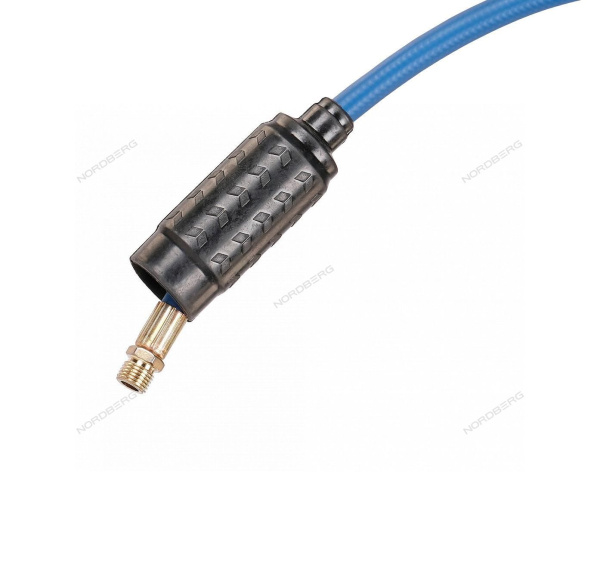 Шланг воздушный на стальной катушке гибридный ПВХ диаметр 10х15 мм 20 м NORDBERG HR1020RPVC