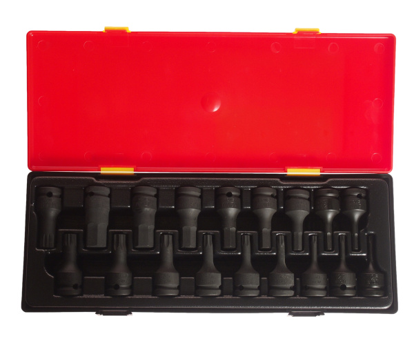 Набор головок торцевых ударных JTC K4181 (1/2", 60 мм, 18 предметов в кейсе)