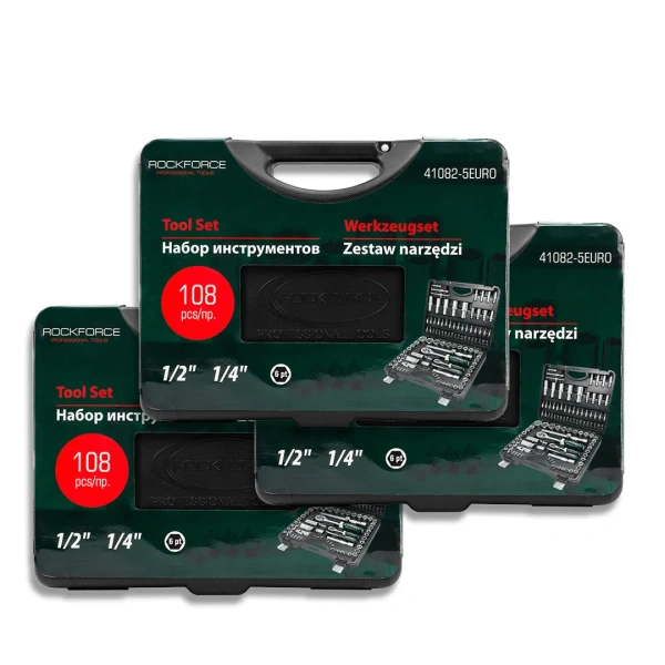 ( 3 K-T ) Набор инструмента 108пр.1/4''&1/2''(6гр.)(4-32мм)