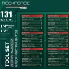 Набор инструментов 131пр. 1/4'', 1/2''(6гр.)