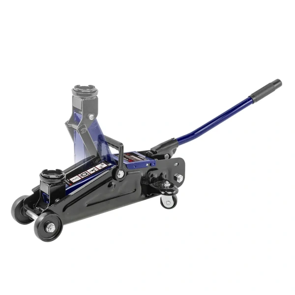 Домкрат подкатной гидравлический 2т (h min 130мм, h max 300мм) в кейсе