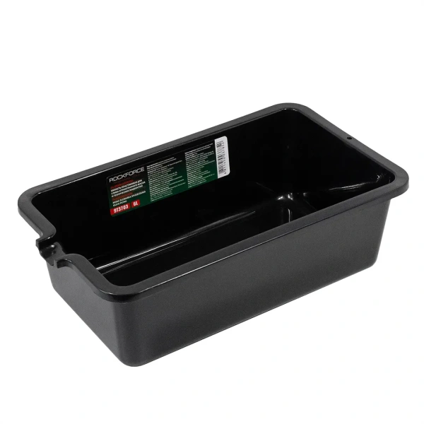 Емкость пластиковая прямоугольная для слива отработанного масла и технических жидкостей 6л Емкость пластиковая прямоугольная для слива отработанного масла и технических жидкостей 6л