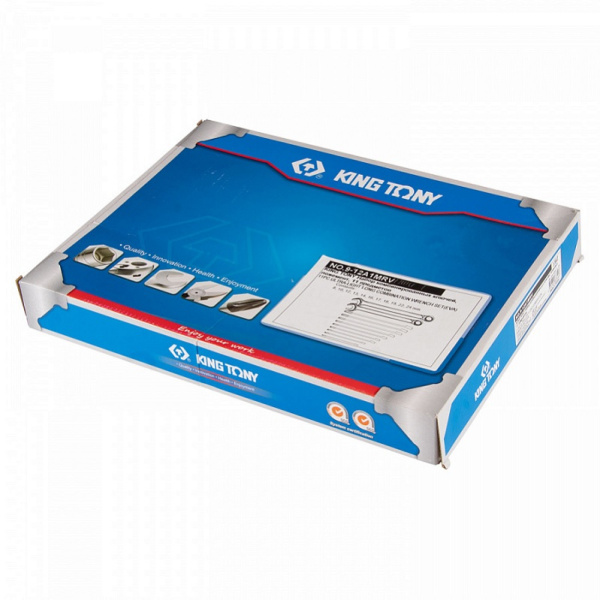 Набор комбинированных удлиненных ключей KING TONY 9-12A1MRV, ложемент, 11 предметов