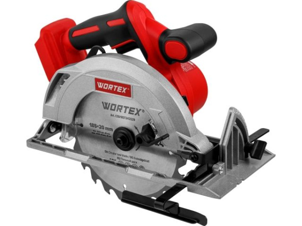 Аккум. циркулярная пила WORTEX CCS 1819-1 в кор. ALL1 XLT SOLO, БЕСЩЕТ., 18 В, 185 мм, до 63 мм