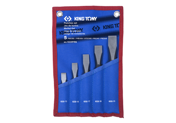 Зубила в наборе Tony 1025PRN, 5 предметов в чехле