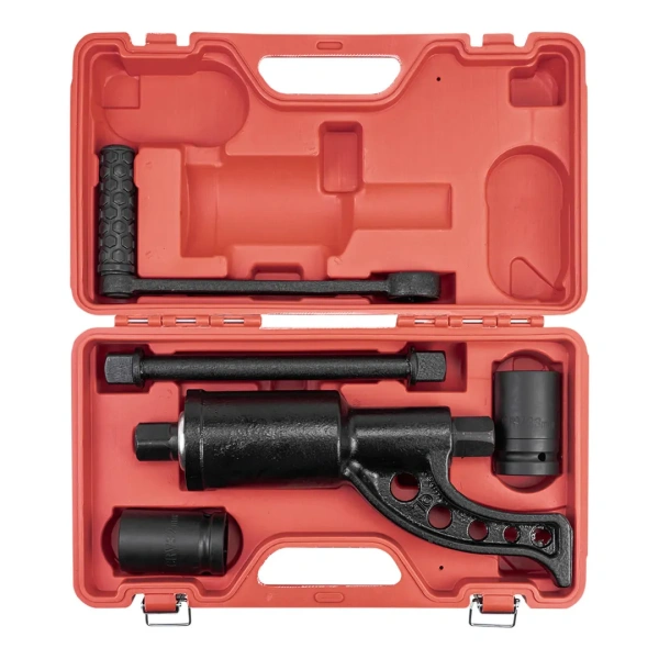 Набор инструмента: гайковерт ручной с редуктором в комплекте с головками