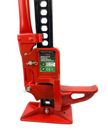 Домкрат реечный 3т 60''(высота подхвата - 155мм, высота подъема - 1350мм)