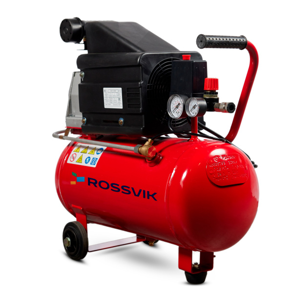 Компрессор поршневой ROSSVIK СБ4/С-24.J1047В (200 л/мин, 8 бар, ресивер 24 л, 220 В/1,5 кВт)