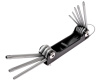Набор ключей TORX Т9Н-Т40Н складных с отверстием JTC 3503 (8 предметов)
