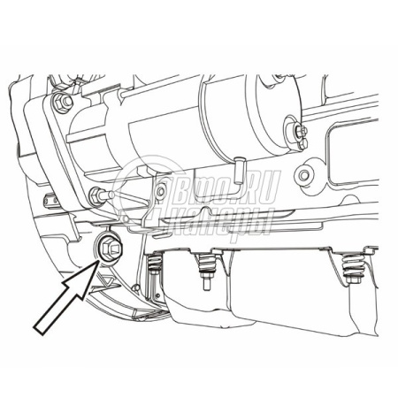Приспособление для проворота коленвала VOLVO Car-Tool CT-B1175