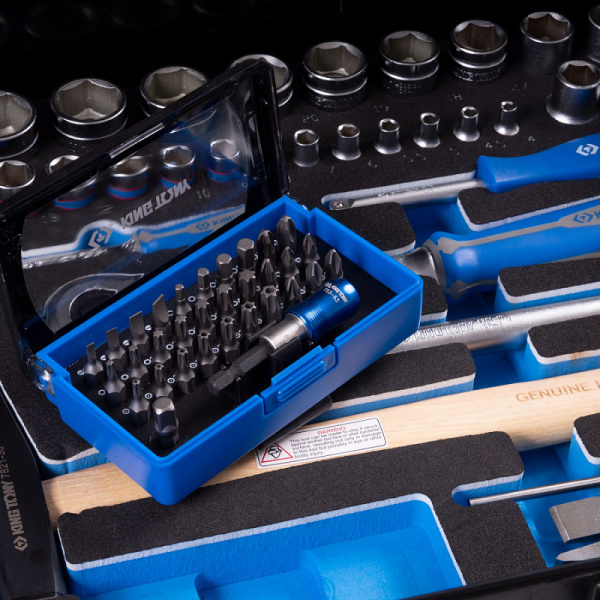 Набор инструментов универсальный KING TONY 9052-002MRV, пластиковый ящик, 112 предметов