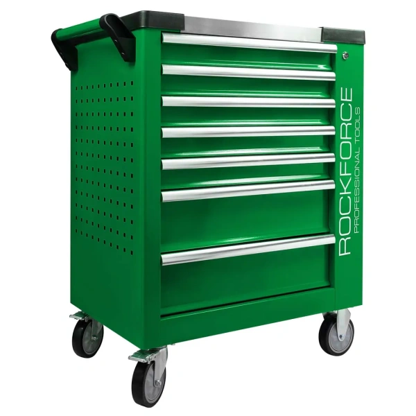 Тележка инструментальная 7-и полочная с металлической накладкой на стол 960х770х450мм