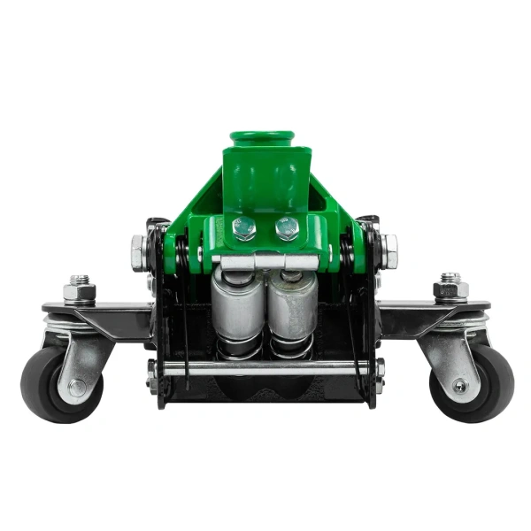 Домкрат подкатной гидравлический низкопрофильный двухпоршневой с резиновой накладкой и быстрым подьемом 4т (h min 78мм, h max 500мм)