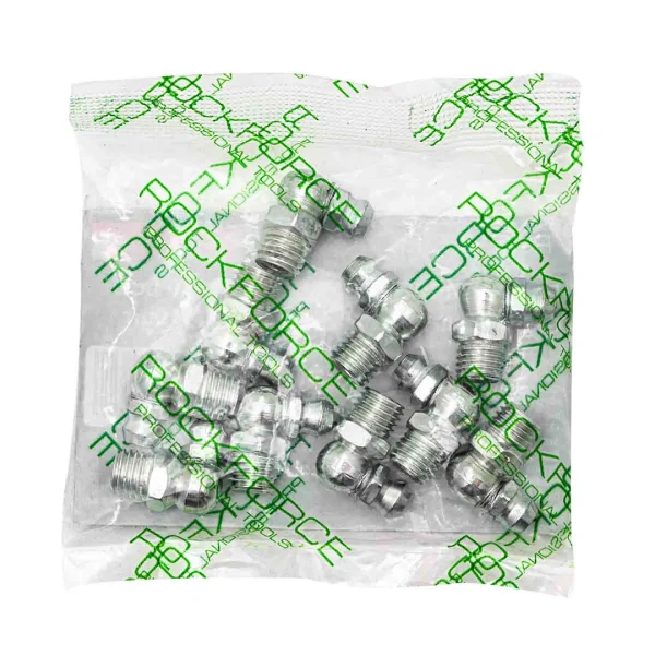 Пресс-масленка 8мм угловая (90град.), комплект 10 шт.