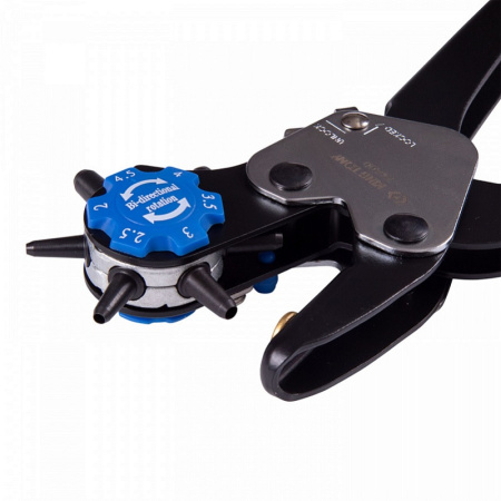 Дырокол револьверный KING TONY 74A00, 2-4,5 мм, 230 мм