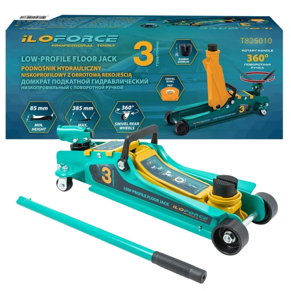 Домкрат подкатной гидравлический 3т