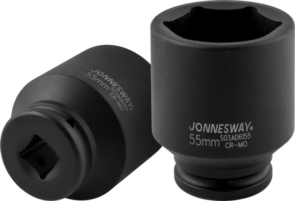 Головка торцевая ударная глубокая Jonnesway S03AD6165, 3/4"DR, 65 мм