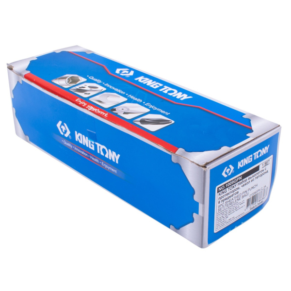 Набор выколоток с протектором, чехол из теторона, 9 предметов KING TONY 1009GPN