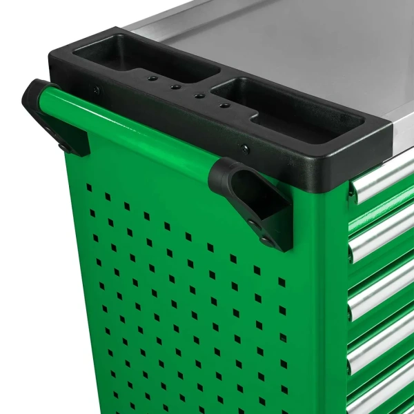 Тележка инструментальная 7-и полочная с металлической накладкой на стол 960х770х450мм